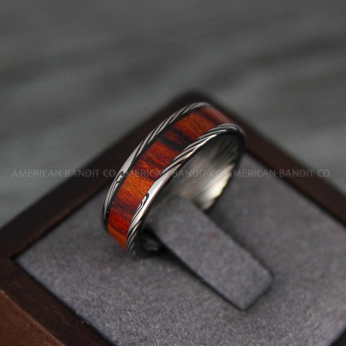 IMG_8232 Wood Ring, Wood Wedding Ring, Wood Wedding Band, Black Wedding Ring, Black Wedding Band - Image 1