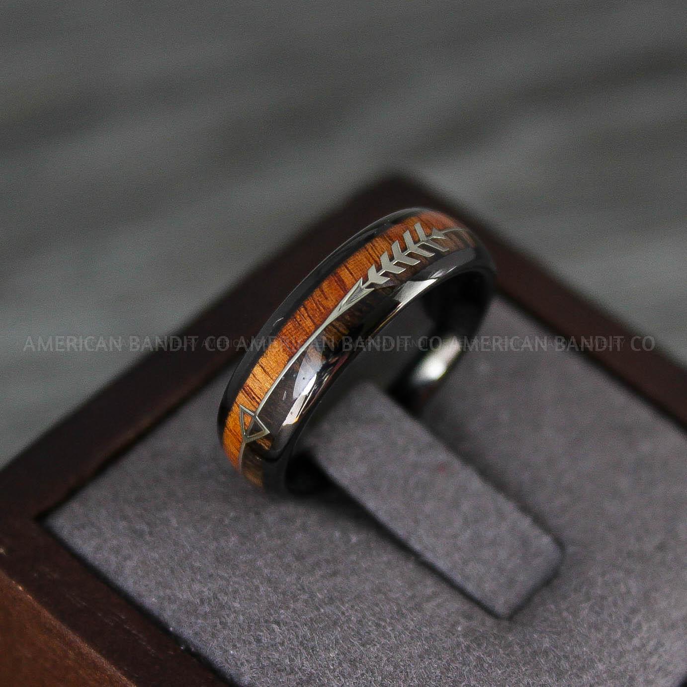 IMG_8233 Wood Ring, Wood Wedding Band, Wood Wedding Ring, Black Wedding Ring, Black Wedding Band - Image 1