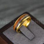 Wood Ring, Wood Wedding Band, Wood Wedding Ring, Gold Wedding Ring, Gold Wedding Band