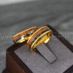 Wood Rings, Wood Wedding Bands, Wood Wedding Rings, Gold Wedding Rings, Gold Wedding Bands