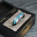 Turquoise Ring, Turquoise Wedding Ring, Turquoise Wedding Band, Turquoise Jewelry, Silver Wedding Ring, Silver Wedding Band, Turquoise Ring