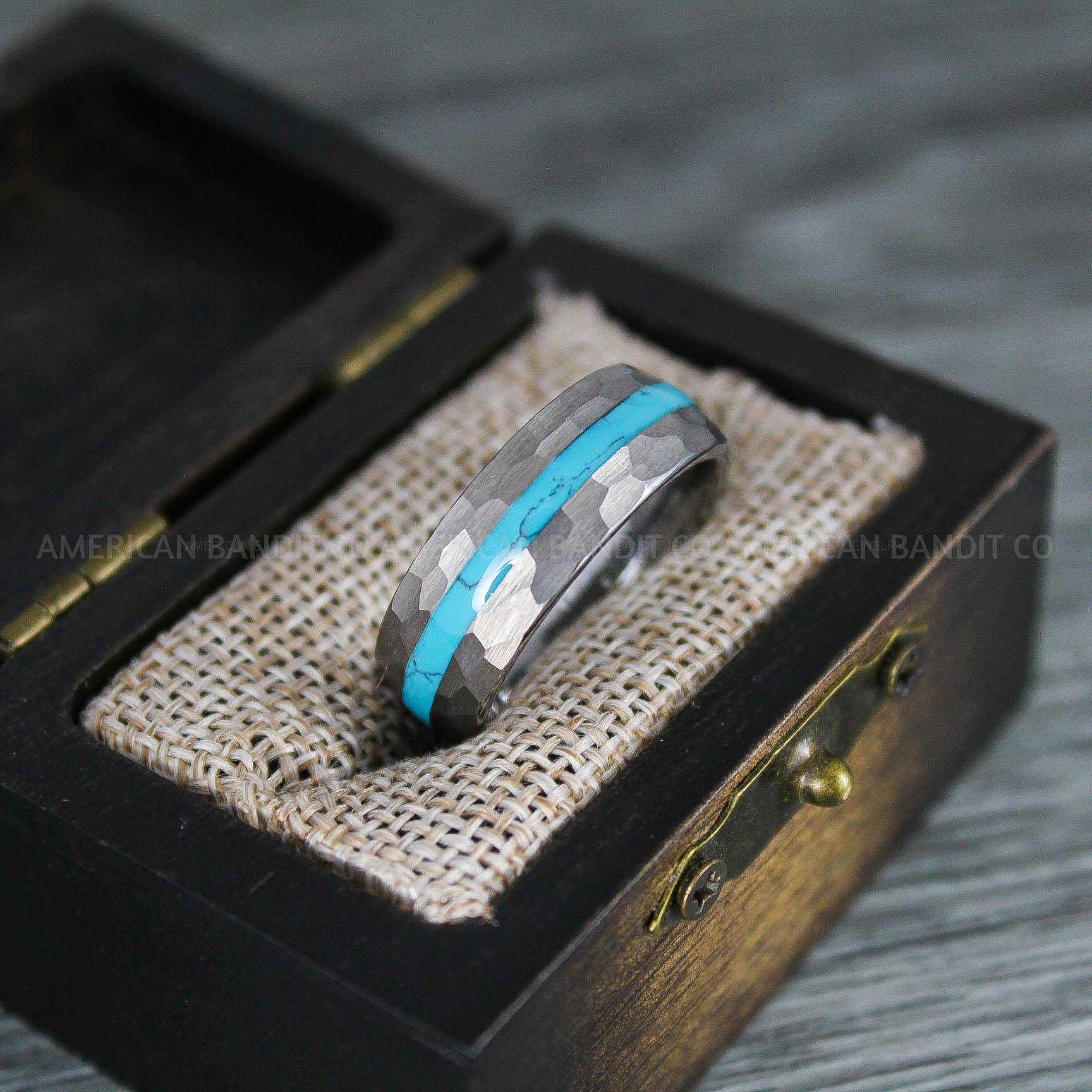 IMG_8283 Turquoise Ring, Turquoise Wedding Ring, Turquoise Wedding Band, Turquoise Jewelry, Silver Wedding Ring, Silver Wedding Band, Turquoise Ring - Image 1