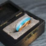 Turquoise Ring, Meteorite Ring, Meteorite Wedding Ring, Meteorite Wedding Band, Meteorite Jewelry, Turquoise Wedding Ring, Turquoise Wedding Band, Meteor Ring