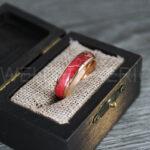 Wood Ring, Wood Wedding Band, Rose Gold Wood Ring, Rose Gold Wedding Band, Wood Wedding Ring, Rose Gold Wedding Ring