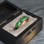 Wood Ring, Wood Wedding Band, Rose Gold Wood Ring, Rose Gold Wedding Band, Wood Wedding Ring, Rose Gold Wedding Ring