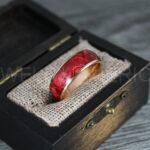 Wood Ring, Wood Wedding Band, Rose Gold Wood Ring, Rose Gold Wedding Band, Wood Wedding Ring, Rose Gold Wedding Ring