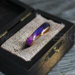 Wood Ring, Wood Wedding Band, Rose Gold Wood Ring, Rose Gold Wedding Band, Wood Wedding Ring, Rose Gold Wedding Ring