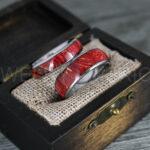 Wood Ring, Wood Wedding Band, Silver Wood Ring, Silver Wedding Band, Wood Wedding Ring, Silver Wedding Ring - Image 4