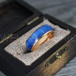 Wood Ring, Wood Wedding Band, Rose Gold Wood Ring, Rose Gold Wedding Band, Wood Wedding Ring, Rose Gold Wedding Ring