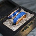 Wood Ring, Wood Wedding Band, Rose Gold Wood Ring, Rose Gold Wedding Band, Wood Wedding Ring, Rose Gold Wedding Ring - Image 4