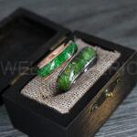 Wood Rings, Wood Wedding Bands, Silver Wood Rings, Silver Wedding Bands, Wood Wedding Rings, Silver Wedding Rings