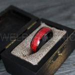 Wood Rings, Wood Wedding Bands, Black Wood Rings, Black Wedding Bands, Wood Wedding Rings, Black Wedding Rings - Image 3