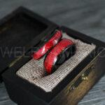 Wood Rings, Wood Wedding Bands, Black Wood Rings, Black Wedding Bands, Wood Wedding Rings, Black Wedding Rings - Image 2