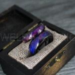 Wood Rings, Wood Wedding Bands, Black Wood Rings, Black Wedding Bands, Wood Wedding Rings, Black Wedding Rings