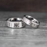 I Love You I Know Rings, Aurebesh Rings, Silver Wedding Bands, Aurebesh Wedding Bands, Aurebesh Wedding Rings, Aurebesh Jewelry