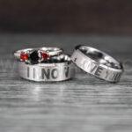 I Love You I Know Rings, Aurebesh Rings, Silver Wedding Bands, Aurebesh Wedding Bands, Aurebesh Wedding Rings, Aurebesh Jewelry