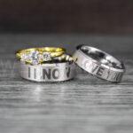 I Love You I Know Rings, Aurebesh Rings, Silver Wedding Bands, Aurebesh Wedding Bands, Aurebesh Wedding Rings, Aurebesh Jewelry