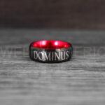 Dominus Ring, Domina Ring, Dominus and Domina Rings, Couple Jewelry, Roman Jewelry Roman Rings His and Her Wedding Bands Black Wedding Rings