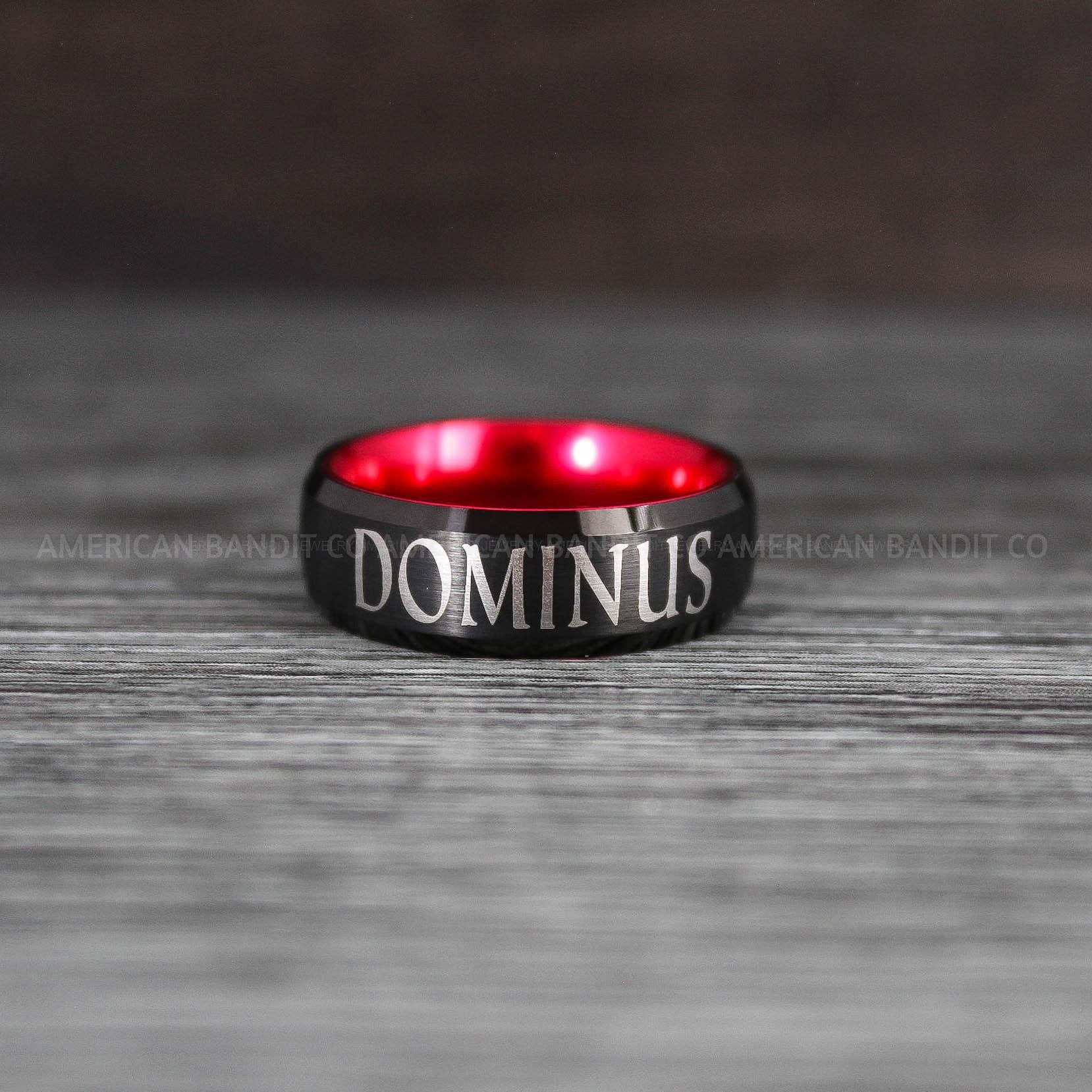 IMG_8446 Dominus Ring, Domina Ring, Dominus and Domina Rings, Couple Jewelry, Roman Jewelry Roman Rings His and Her Wedding Bands Black Wedding Rings - Image 1