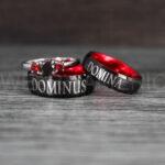 Dominus Ring, Domina Ring, Dominus and Domina Rings, Couple Jewelry, Roman Jewelry Roman Rings His and Her Wedding Bands Black Wedding Rings
