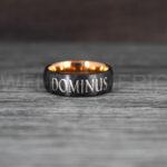 Dominus Ring, Domina Ring, Dominus and Domina Rings, Couple Jewelry, Roman Jewelry Roman Rings His and Her Wedding Bands Black Wedding Rings
