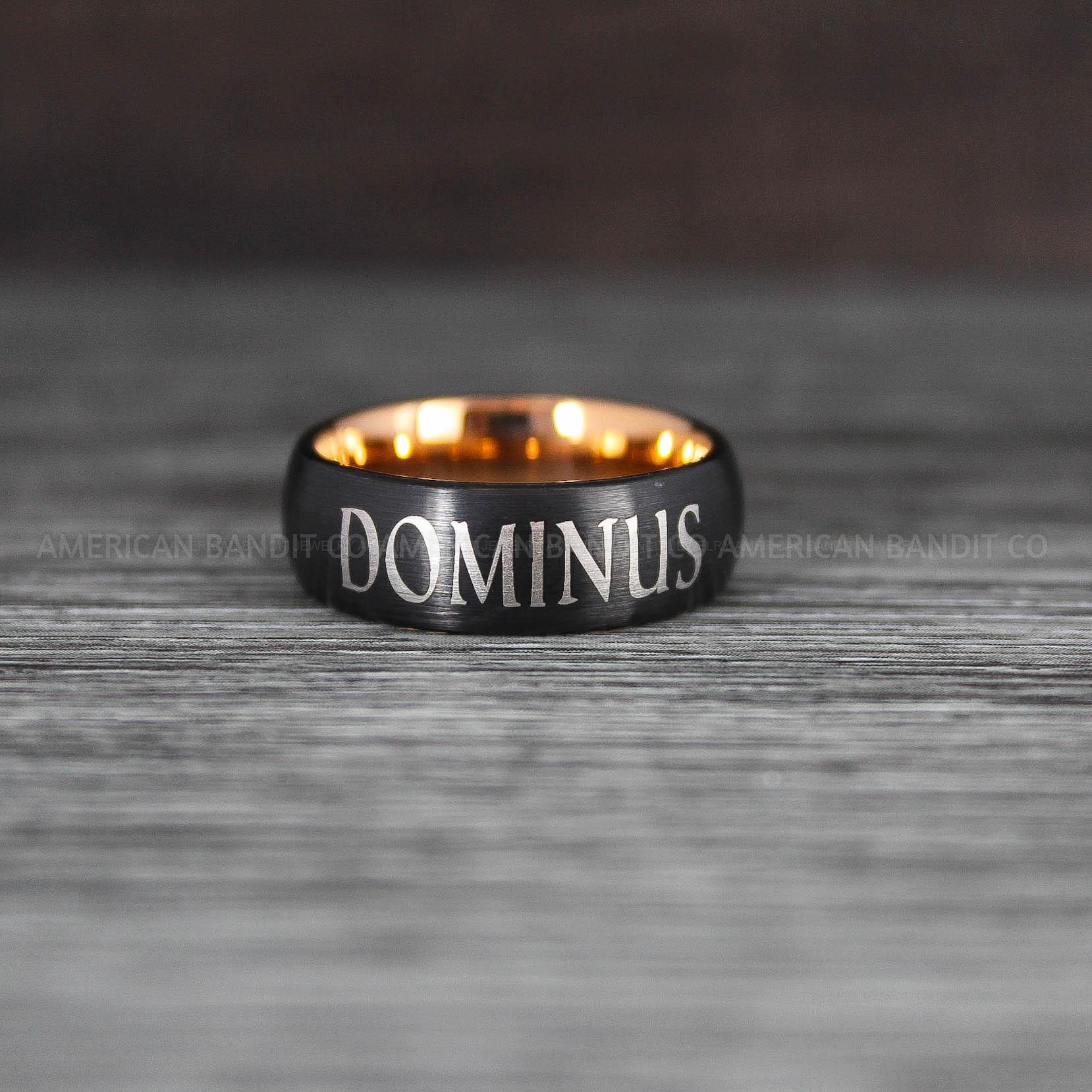 IMG_8456 Dominus Ring, Domina Ring, Dominus and Domina Rings, Couple Jewelry, Roman Jewelry Roman Rings His and Her Wedding Bands Black Wedding Rings - Image 1