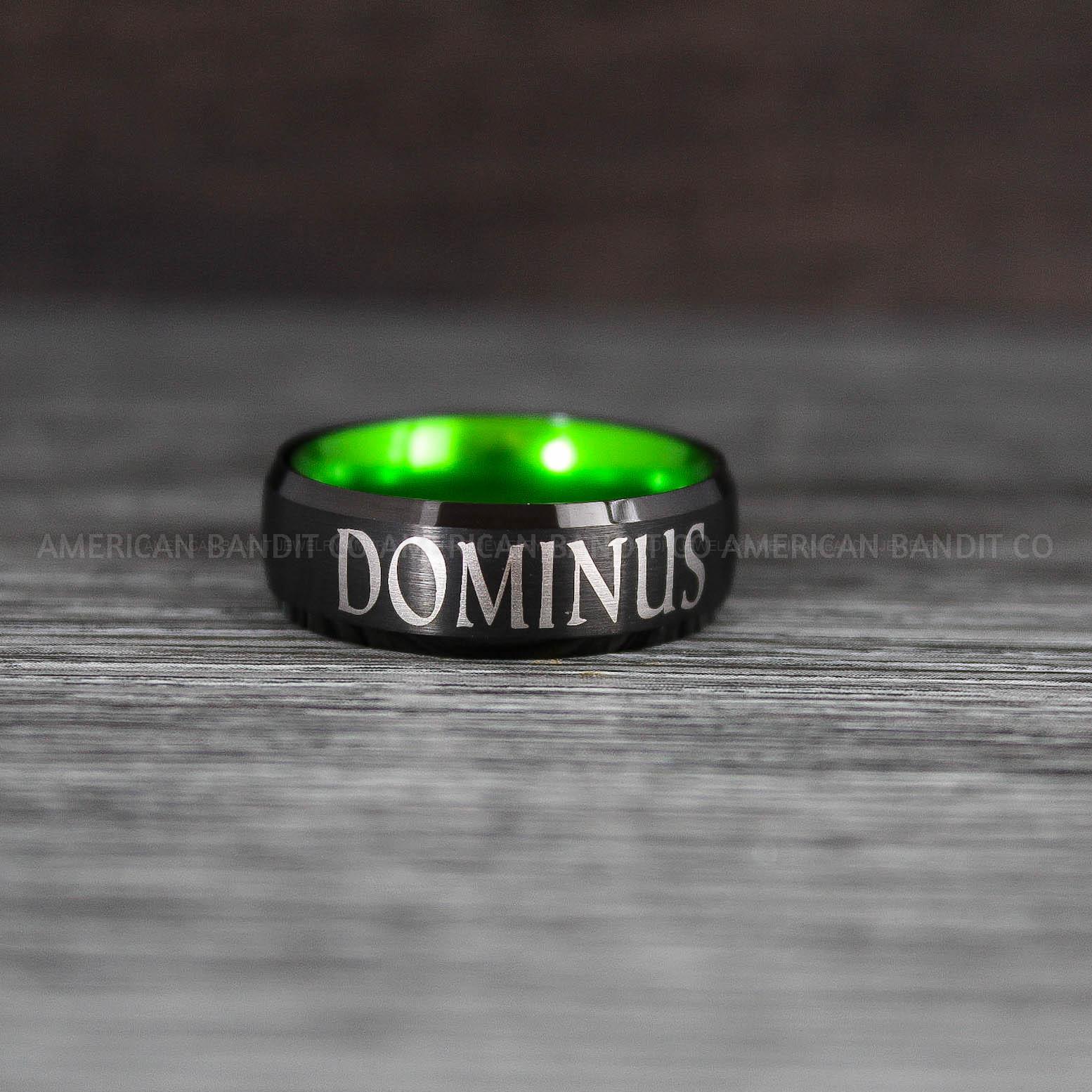 IMG_8462 Dominus Ring, Domina Ring, Dominus and Domina Rings, Couple Jewelry, Roman Jewelry Roman Rings His and Her Wedding Bands Black Wedding Rings - Image 1