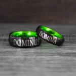 Dominus Ring, Domina Ring, Dominus and Domina Rings, Couple Jewelry, Roman Jewelry Roman Rings His and Her Wedding Bands Black Wedding Rings - Image 4