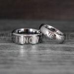 I Love You I Know Rings, Aurebesh Rings, Silver Wedding Bands, Aurebesh Wedding Bands, Aurebesh Wedding Rings, Aurebesh Jewelry