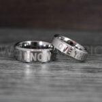 I Love You I Know Rings, Aurebesh Rings, Silver Wedding Bands, Aurebesh Wedding Bands, Aurebesh Wedding Rings, Aurebesh Jewelry - Image 2
