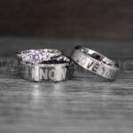 I Love You I Know Rings, Aurebesh Rings, Silver Wedding Bands, Aurebesh Wedding Bands, Aurebesh Wedding Rings, Aurebesh Jewelry