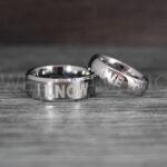 I Love You I Know Rings, Aurebesh Rings, Silver Wedding Bands, Aurebesh Wedding Bands, Aurebesh Wedding Rings, Aurebesh Jewelry - Image 2