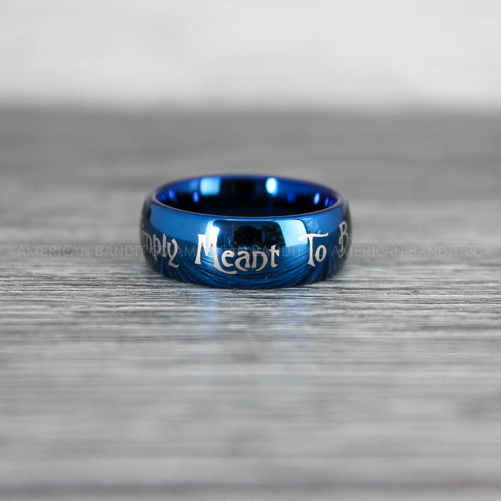 Simply Meant To Be Rings Blue Wedding Bands Blue Wedding Rings