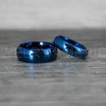 Blue Couple Rings, Blue Wedding Bands, Blue Wedding Rings, Couple Rings, Couple Jewelry, His and Her Rings, Matching Rings Couple Wedding Ring Couple Jewelry - Image 3