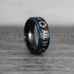 All In Ring, Ace of Spades Ring, Poker Ring, Blackjack Ring, Poker Jewelry, Spade Ring, Spade Wedding Band - Image 3