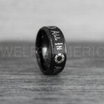 All In Ring, Ace of Spades Ring, Poker Ring, Blackjack Ring, Poker Jewelry, Spade Ring, Spade Wedding Band