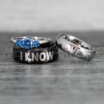 I Love You I Know Rings, Aurebesh Rings, Black Wedding Bands, Aurebesh Wedding Bands, Aurebesh Wedding Rings, Aurebesh Jewelry