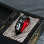 Ride or Die Rings, Ride or Die, Ride or Die Wedding Rings, Ride or Die Wedding Bands, Black Wedding Rings, Black Wedding Bands, Biker Rings - Image 5