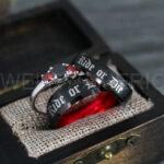 Ride or Die Rings, Ride or Die, Ride or Die Wedding Rings, Ride or Die Wedding Bands, Black Wedding Rings, Black Wedding Bands, Biker Rings