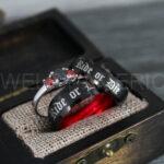 Ride or Die Rings, Ride or Die, Ride or Die Wedding Rings, Ride or Die Wedding Bands, Black Wedding Rings, Black Wedding Bands, Biker Rings - Image 7