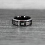 Ride or Die Rings, Ride or Die, Ride or Die Wedding Rings, Ride or Die Wedding Bands, Black Wedding Rings, Black Wedding Bands, Biker Rings - Image 2