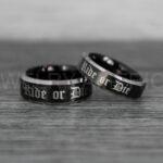 Ride or Die Rings, Ride or Die, Ride or Die Wedding Rings, Ride or Die Wedding Bands, Black Wedding Rings, Black Wedding Bands, Biker Rings - Image 3