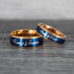 Always and Forever Rings, Couple Rings, Couple Wedding Bands, Matching Couple Rings, Couple Jewelry, Rose Gold Wedding Rings