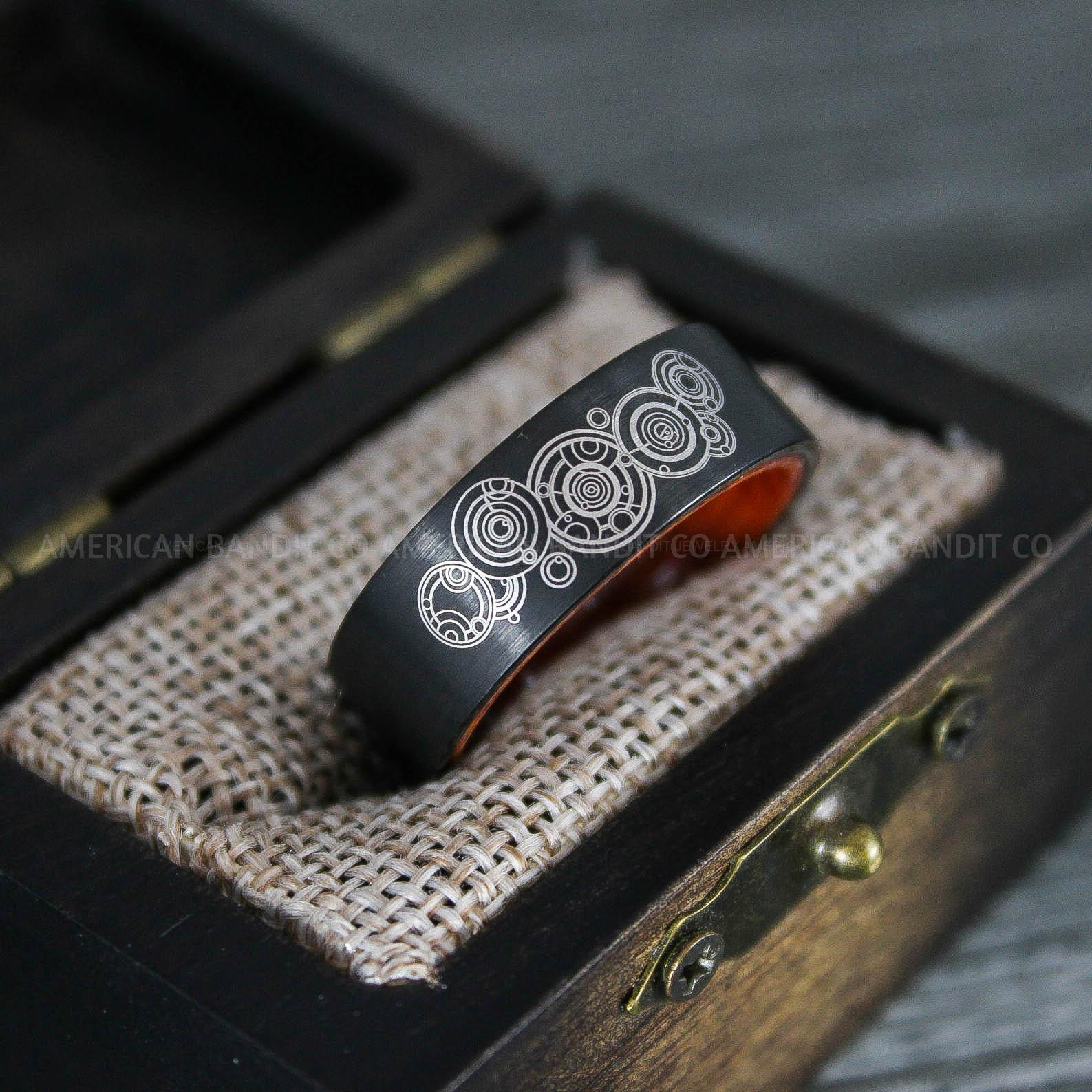 IMG_8636 Dr Who Rings, Dr Who Wedding Rings, Dr Who Jewelry, Gallifreyan Rings, Gallifreyan Wedding Rings, Gallifreyan Wedding Bands, Gallifreyan Jewelry - Image 1