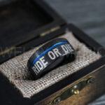 Ride or Die Rings, Ride or Die, Ride or Die Wedding Rings, Ride or Die Wedding Bands, Black Wedding Rings, Black Wedding Bands, Biker Rings - Image 3