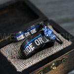 Ride or Die Rings, Ride or Die, Ride or Die Wedding Rings, Ride or Die Wedding Bands, Black Wedding Rings, Black Wedding Bands, Biker Rings