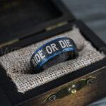 Ride or Die Rings, Ride or Die, Ride or Die Wedding Rings, Ride or Die Wedding Bands, Black Wedding Rings, Black Wedding Bands, Biker Rings