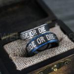 Ride or Die Rings, Ride or Die, Ride or Die Wedding Rings, Ride or Die Wedding Bands, Black Wedding Rings, Black Wedding Bands, Biker Rings