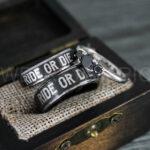 Ride or Die Rings, Ride or Die, Ride or Die Wedding Rings, Ride or Die Wedding Bands, Black Wedding Rings, Black Wedding Bands, Biker Rings