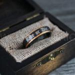 Ride or Die Rings, Ride or Die, Ride or Die Wedding Rings, Ride or Die Wedding Bands, Black Wedding Rings, Blue Wedding Bands, Biker Rings